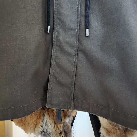 Mackage Men's MORITZ rabbit fur-lined twill parka with removable silver fox fur - Picture 7 of 12